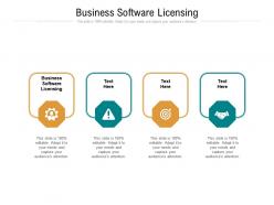 Business software licensing ppt powerpoint presentation file example topics cpb
