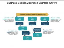 Business solution approach example of ppt