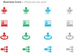 Business solution network mail communication ppt icons graphics