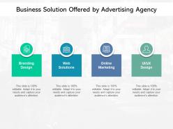 Business Solution Offered By Advertising Agency