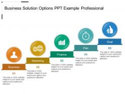 Business solution options ppt example professional