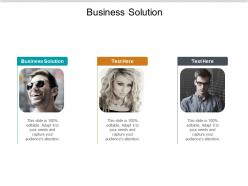Business solution ppt powerpoint presentation slides templates cpb