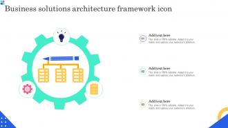 Business Solutions Architecture Framework Icon