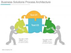 Business solutions process architecture powerpoint slide designs
