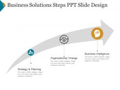 Business solutions steps ppt slide design