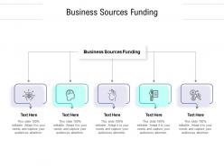 Business sources funding ppt powerpoint presentation infographic template brochure cpb