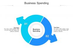 Business spending ppt powerpoint presentation slides outfit cpb