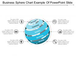 Business sphere chart example of powerpoint slide