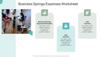 Business Springs Expenses Worksheet In Powerpoint And Google Slides Cpb