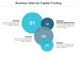 Business start up capital funding ppt powerpoint presentation gallery templates cpb