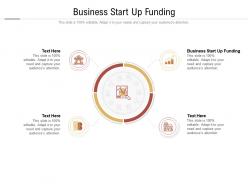 Business start up funding ppt powerpoint presentation icon smartart cpb