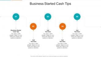 Business Started Cash Tips In Powerpoint And Google Slides Cpb