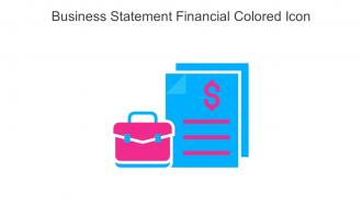 Business Statement Financial Colored Icon In Powerpoint Pptx Png And Editable Eps Format
