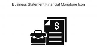 Business Statement Financial Monotone Icon In Powerpoint Pptx Png And Editable Eps Format