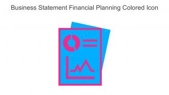 Business Statement Financial Planning Colored Icon In Powerpoint Pptx Png And Editable Eps Format