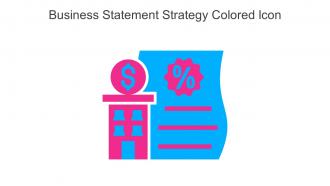 Business Statement Strategy Colored Icon In Powerpoint Pptx Png And Editable Eps Format