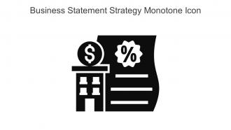 Business Statement Strategy Monotone Icon In Powerpoint Pptx Png And Editable Eps Format