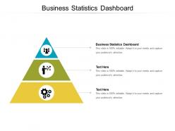 Business statistics dashboard ppt powerpoint presentation infographic template elements cpb