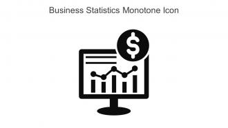 Business Statistics Monotone Icon In Powerpoint Pptx Png And Editable Eps Format