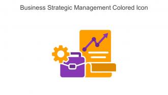 Business Strategic Management Colored Icon In Powerpoint Pptx Png And Editable Eps Format
