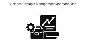 Business Strategic Management Monotone Icon In Powerpoint Pptx Png And Editable Eps Format