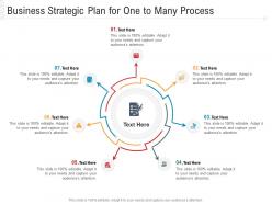 Business strategic plan for one to many process infographic template