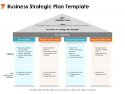 Business strategic plan process improvement ppt powerpoint presentation file files