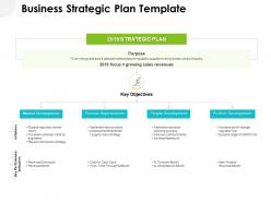 Business strategic plan template ppt powerpoint gallery structure