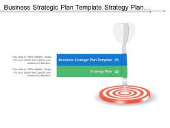 Business strategic plan template strategy plan business analysis cpb