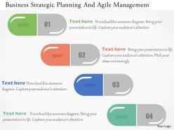 Business strategic planning and agile management flat powerpoint design