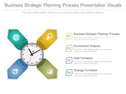 Business strategic planning process presentation visuals