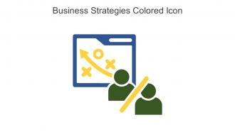 Business Strategies Colored Icon in powerpoint pptx png and editable eps format