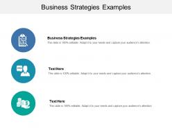 Business strategies examples ppt powerpoint presentation deck cpb