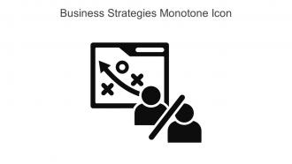 Business Strategies Monotone Icon in powerpoint pptx png and editable eps format