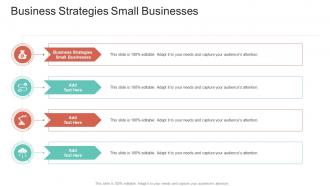 Business Strategies Small Businesses In Powerpoint And Google Slides Cpb