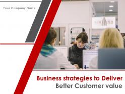 Business Strategies To Deliver Better Customer Value Powerpoint Presentation Slides