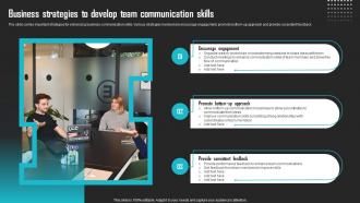 Business Strategies To Develop Team Communication Skills