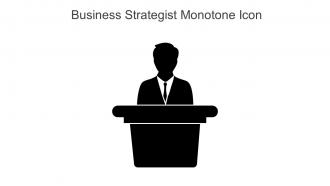 Business Strategist Monotone Icon In Powerpoint Pptx Png And Editable Eps Format