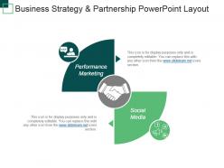 Business strategy and partnership powerpoint layout