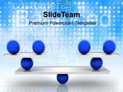 Business strategy and policy powerpoint templates balance teamwork ppt slides
