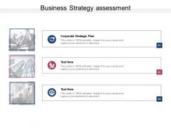 Business strategy assessment ppt powerpoint presentation model design ideas cpb