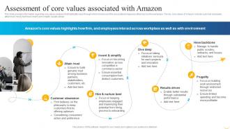 Business Strategy Behind Amazon Assessment Of Core Values Associated With Amazon