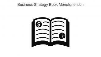 Business Strategy Book Monotone Icon In Powerpoint Pptx Png And Editable Eps Format
