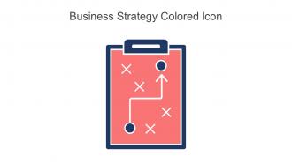 Business Strategy Colored Icon In Powerpoint Pptx Png And Editable Eps Format