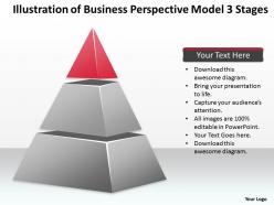 Business strategy consultant model 3 stages powerpoint templates ppt backgrounds for slides 0530