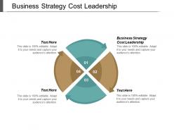 Business strategy cost leadership ppt powerpoint presentation pictures slides cpb