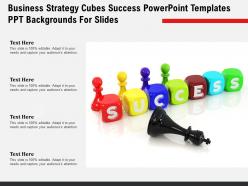 Business strategy cubes success powerpoint templates ppt backgrounds for slides