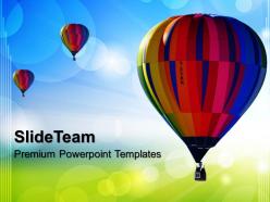 Business strategy development templates hot air ballon abstract ppt layouts powerpoint