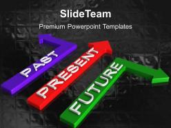 Business strategy development templates past present future metaphor ppt slides powerpoint