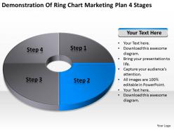 Business strategy diagram marketing plan 4 stages powerpoint templates ppt backgrounds for slides